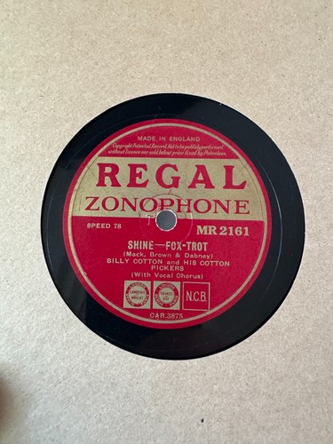 78rpm hot dance billy cotton - 78rpm,, dance,